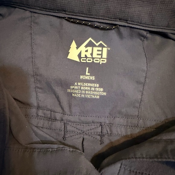 REI Co-op Womens Blue Button-Up Roll Tab Sleeves Hiking/Travel Shirt Sz L - Picture 4 of 6